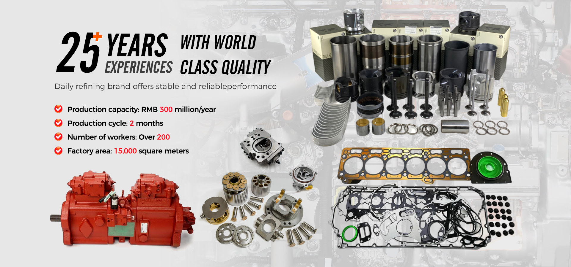 جودة أجزاء محركات لشركة Caterpillar مصنع