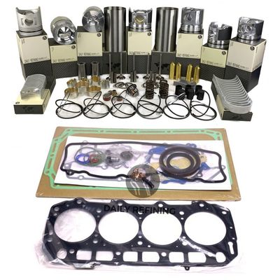 طقم إعادة بناء طقم إصلاح لقطع غيار كوم اتسو S6D105 بطانات أسطوانة مكابس طقم حشيات حلقات مكبس